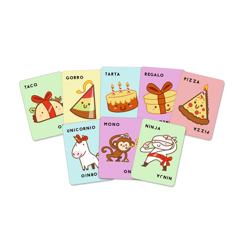 juegos-de-mesa-Taco-gorro-tarta-regalo-pizza-cartas Taco, gorro, tarta, regalo, pizza